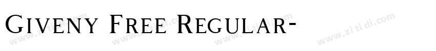Giveny Free Regular字体转换